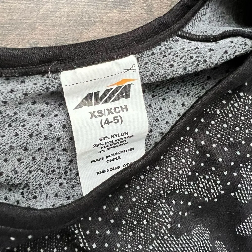 Avia Athletic Works Outfit Bundle Workout Running 4/5 Long Sleeve Shirt Leggings